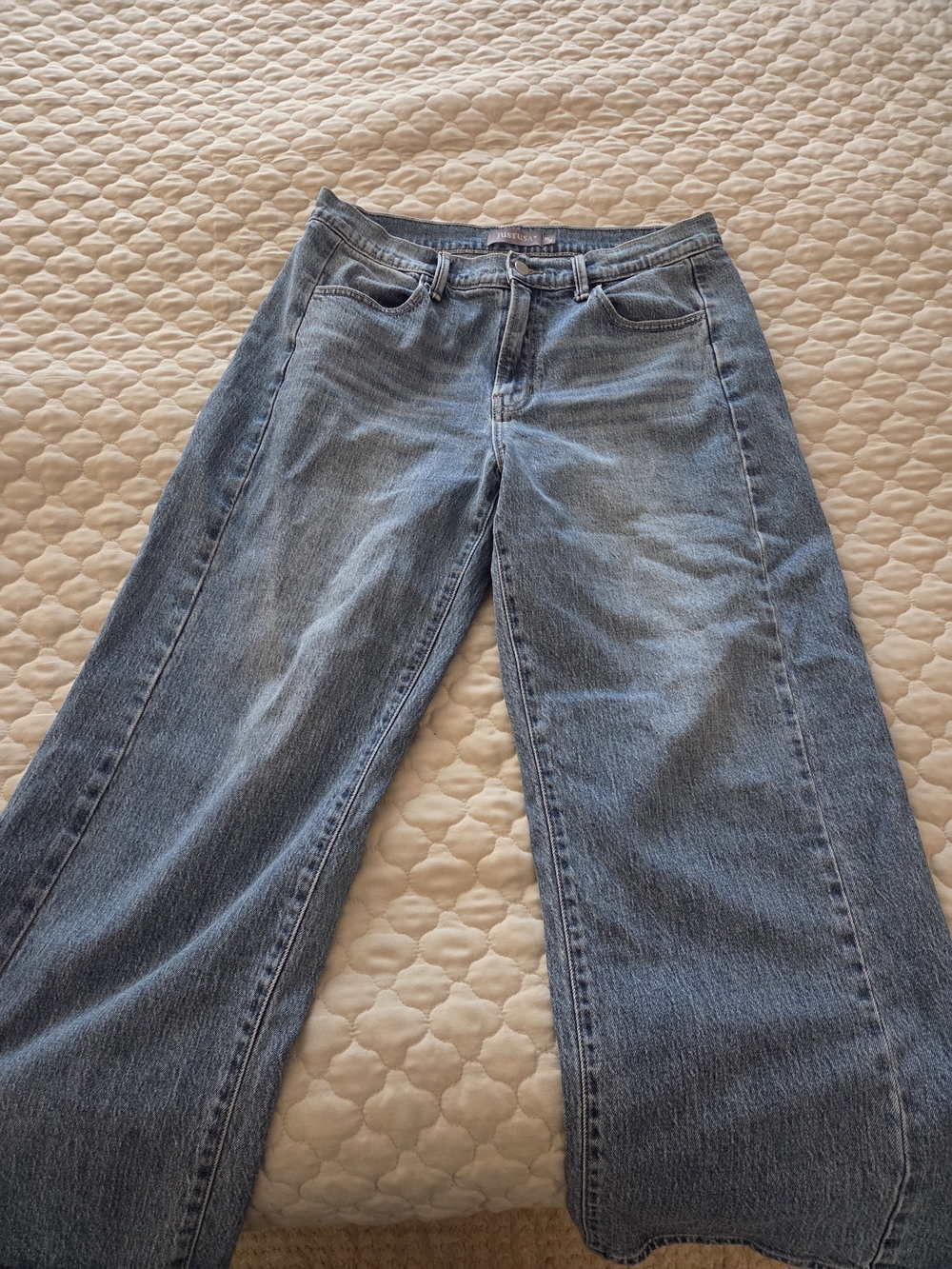 Just USA Light Blue Wide Leg Jeans